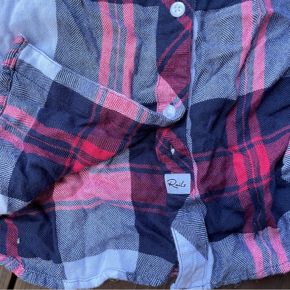 Rails - Red, White and Blue Plaid Button Down - Picture 3 of 5